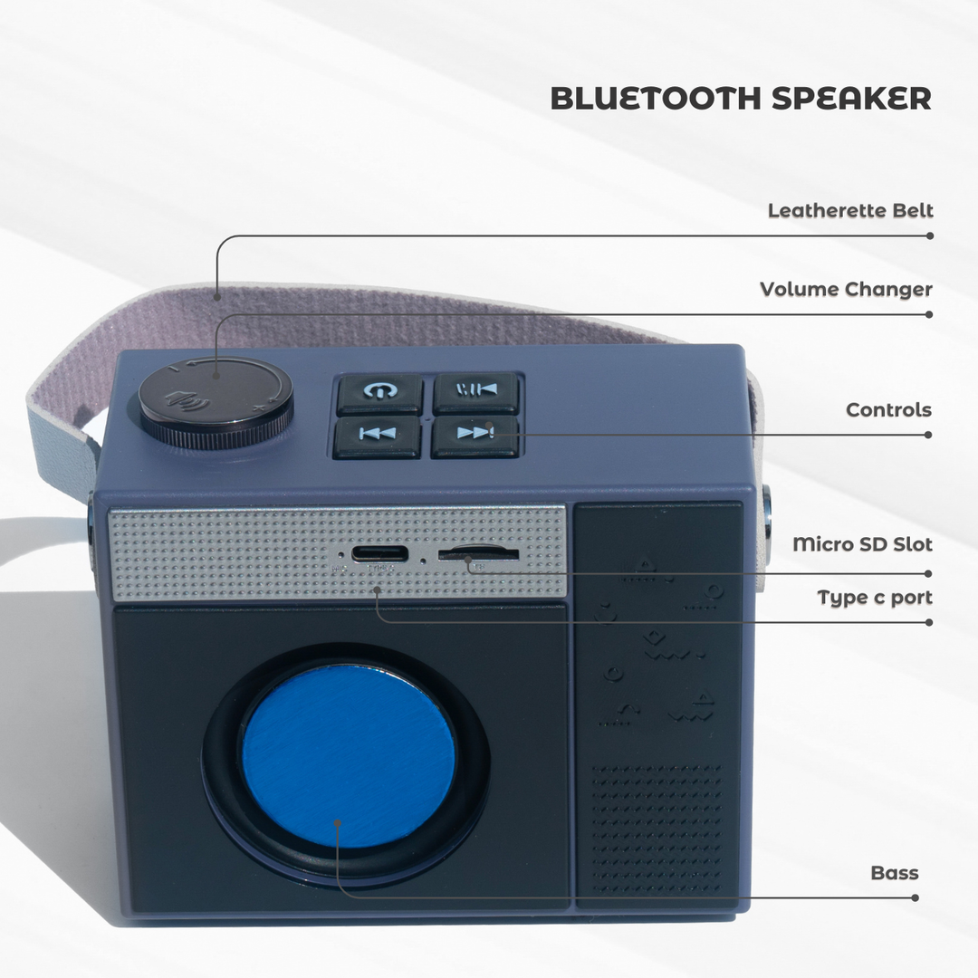 Classic Bluetooth Speaker with Bass