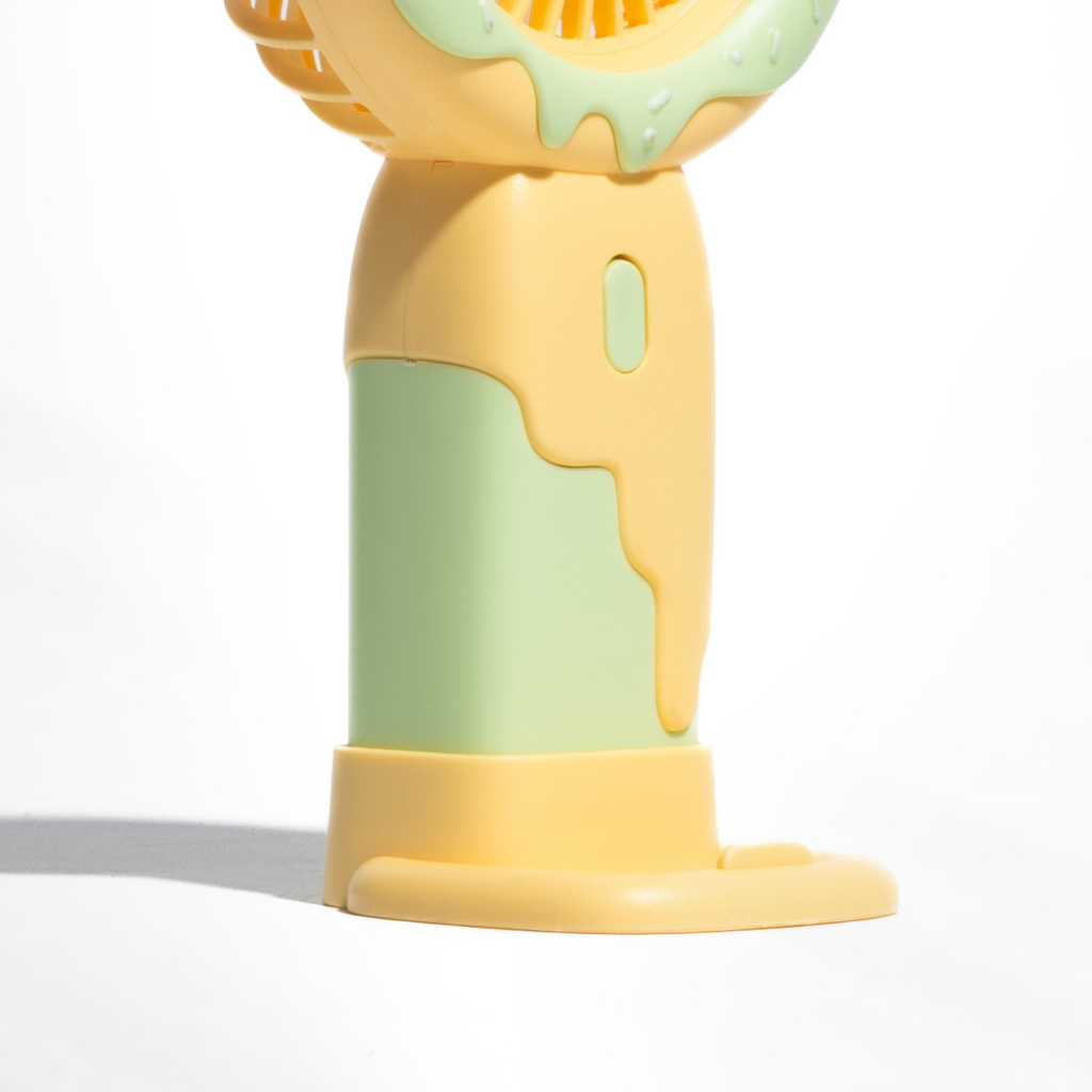 Doughnut Fan with Phone Stand - Yellow