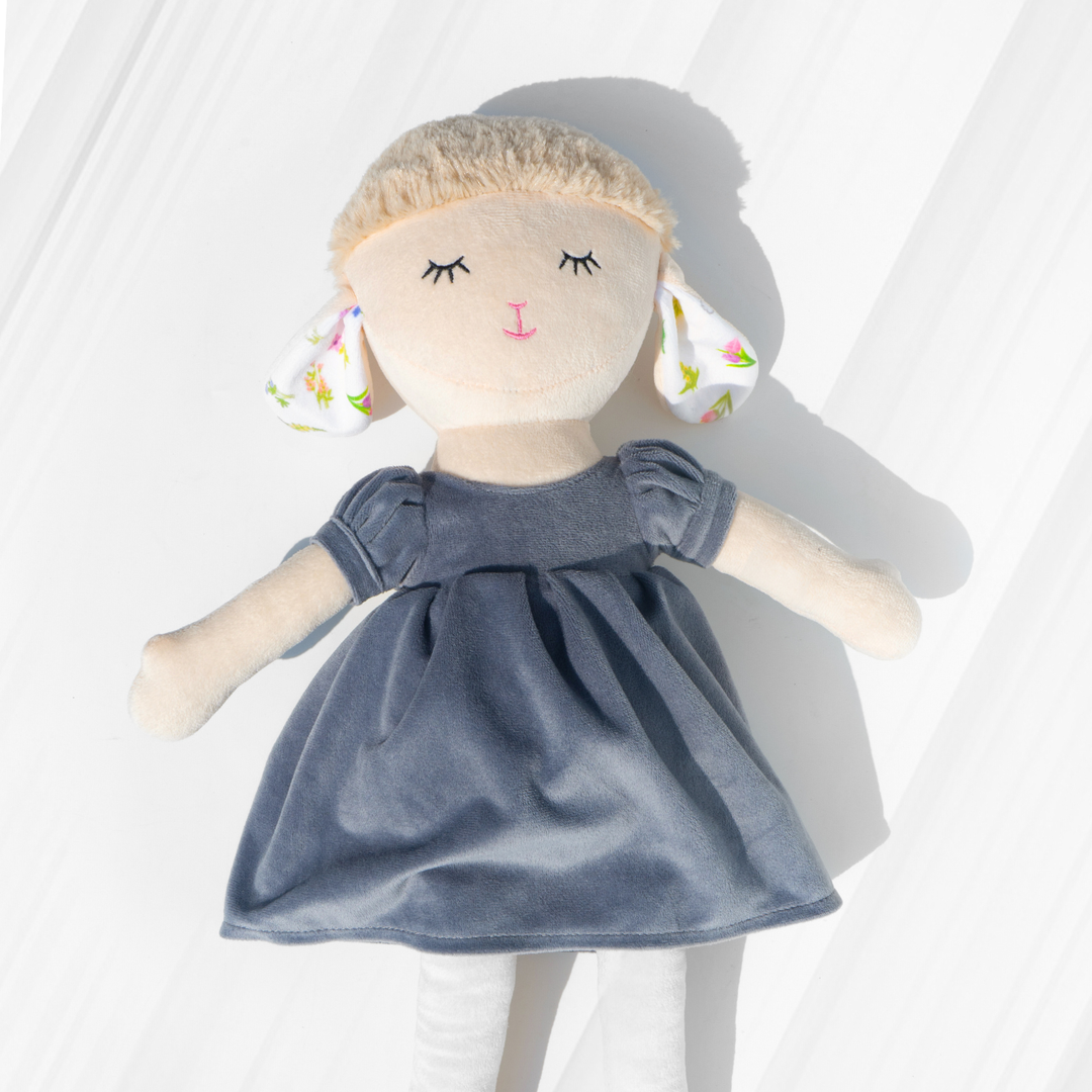 Gigi Sheep Doll – Soft, Stylish & Huggable Cuteness!