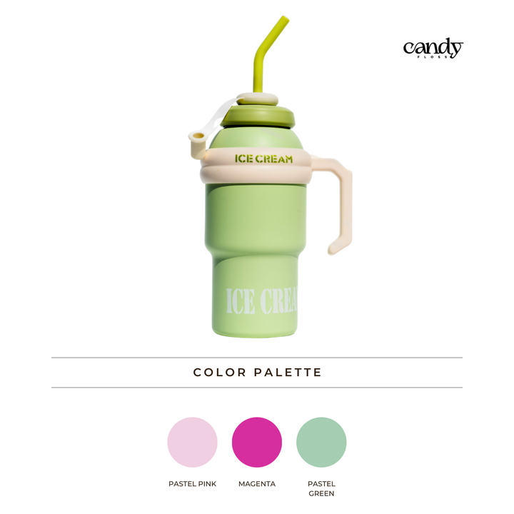 Trendy Ice Cream Tumbler – Stanley Style, Insulated & Stylish