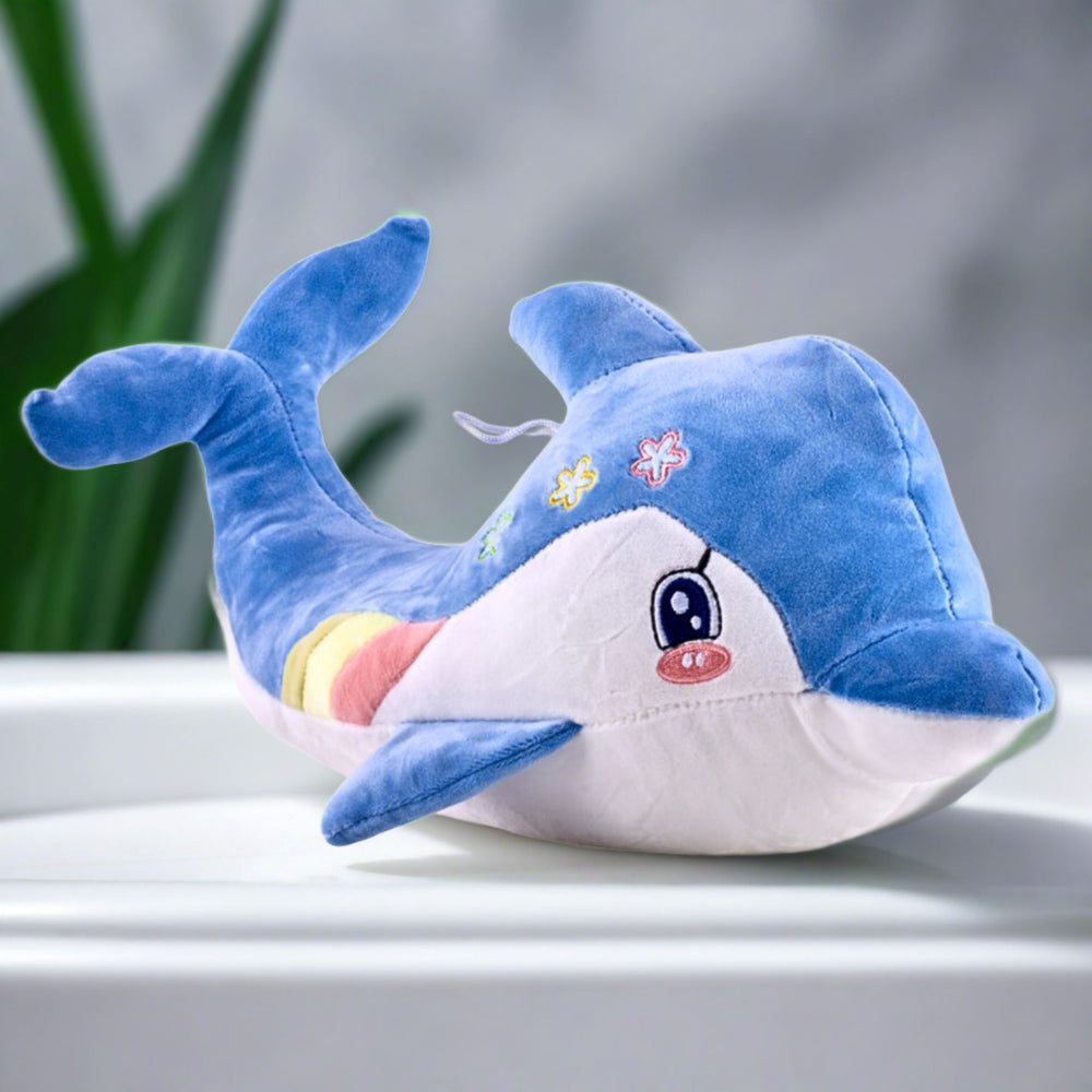 cuddly kawaii dolphin plushie