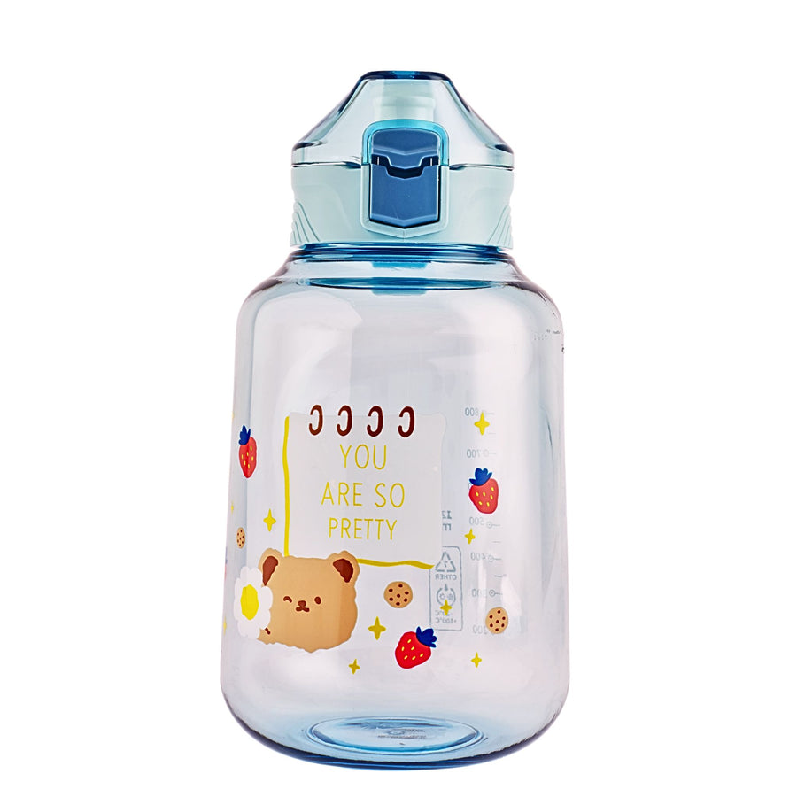 Leakproof Water Bottle with Cute Designs 1.2L
