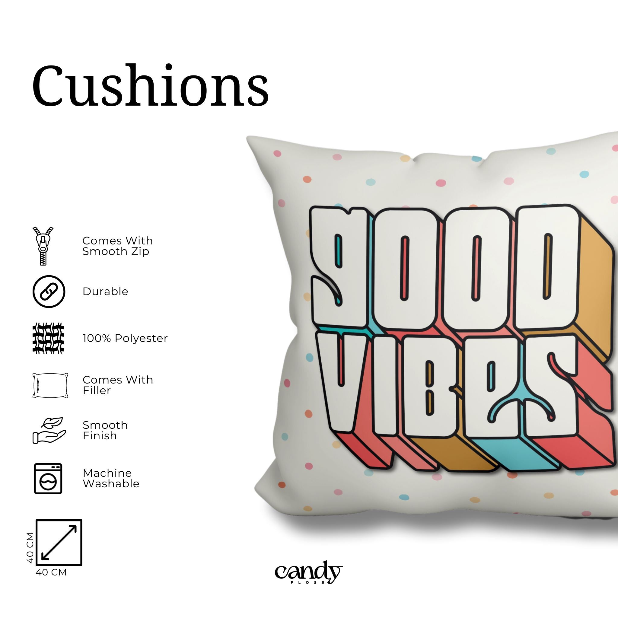 Good vibes pillow best sale